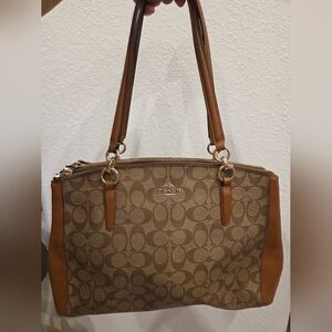 Coach Brown Signature Tote Bag
